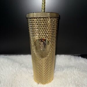 Starbucks Gold Textured Tumbler